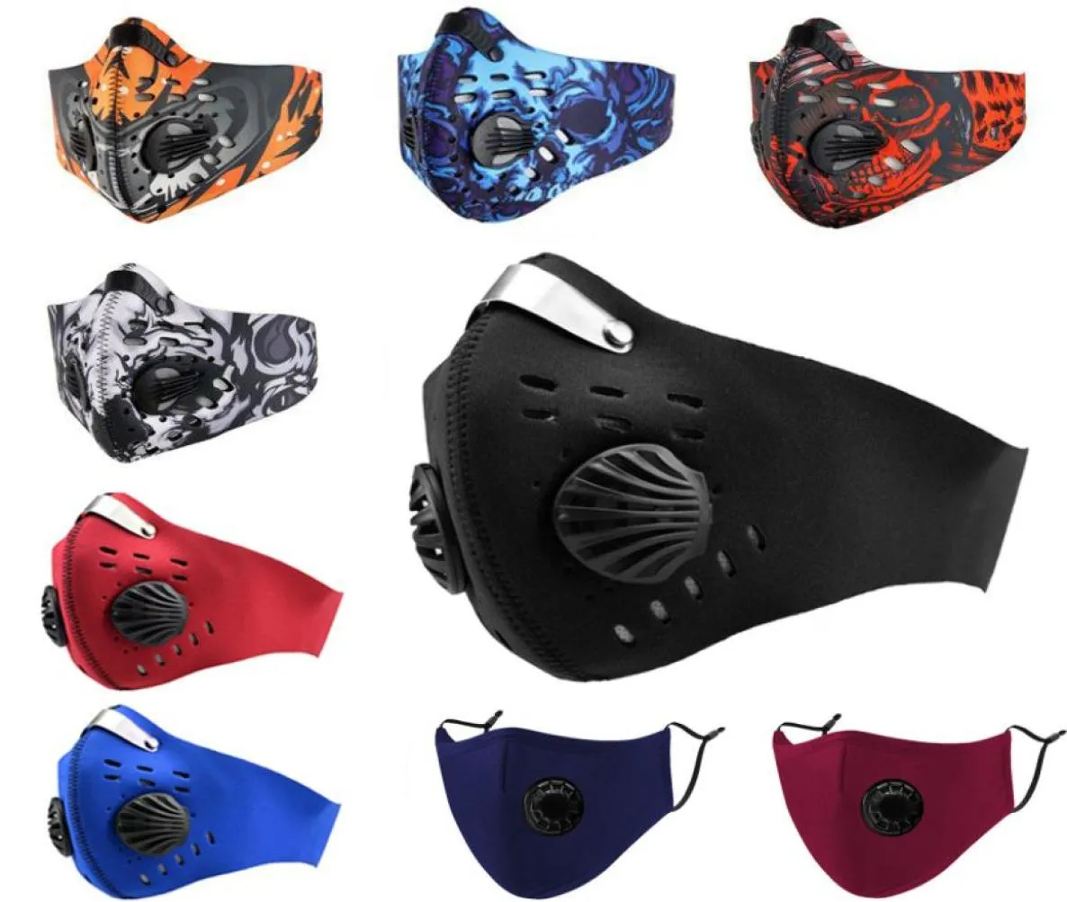 Filtrowa maska ​​do twarzy z zaworem oddechowym PM25 Maska usta przeciw kurzu ochronne sporty na zewnątrz rower motocyklowy FFA7097802