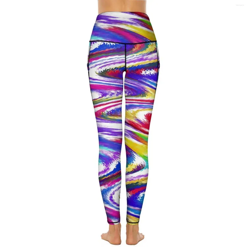 Colorful print leggings clearance
