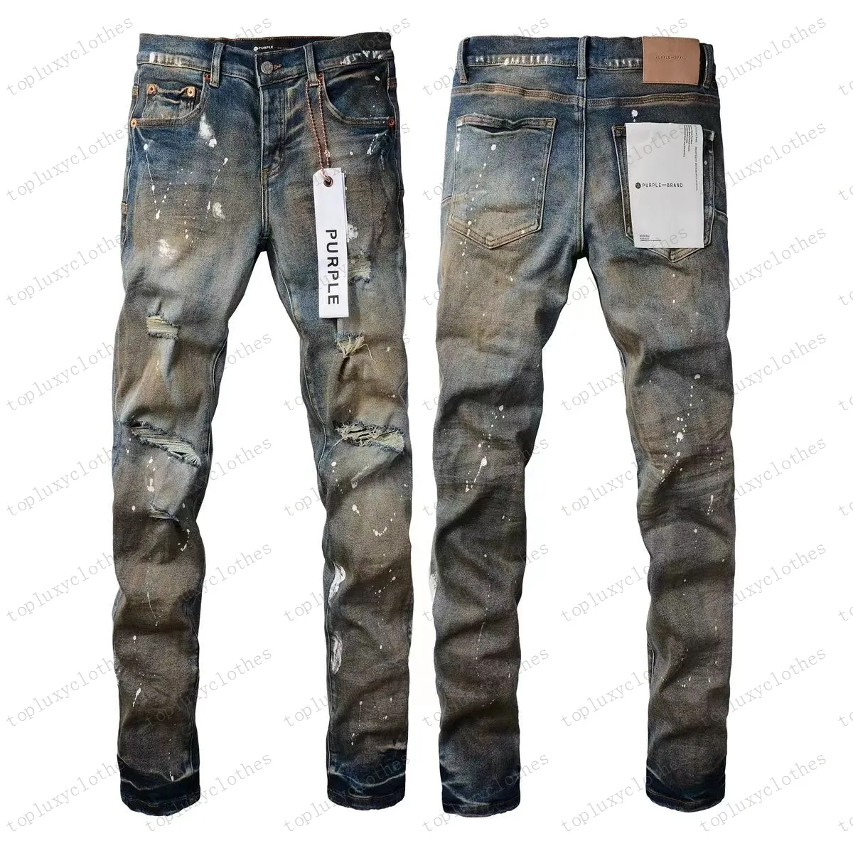 DHgate.com:Purple Denim Jeans for Men, Designer Straight Leg
