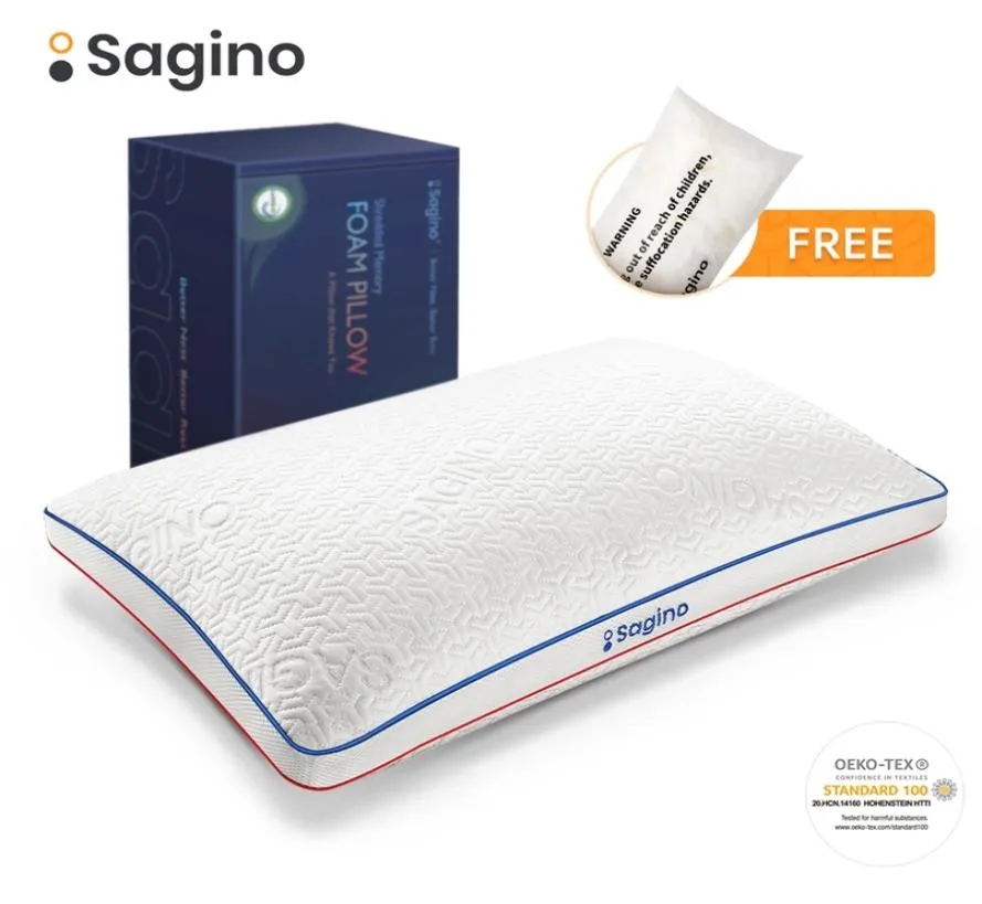 Almohada De Espuma Viscoelástica Sagino, Almohadas Refrescantes Sedosas