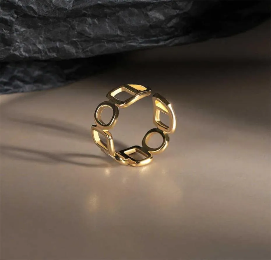Origininingen 925 Srebrny światło luksusowe luksusowe pierścienie vintage Boho minimalizm Bague Femme Anillos Pierścienie dla kobiet H10112052284