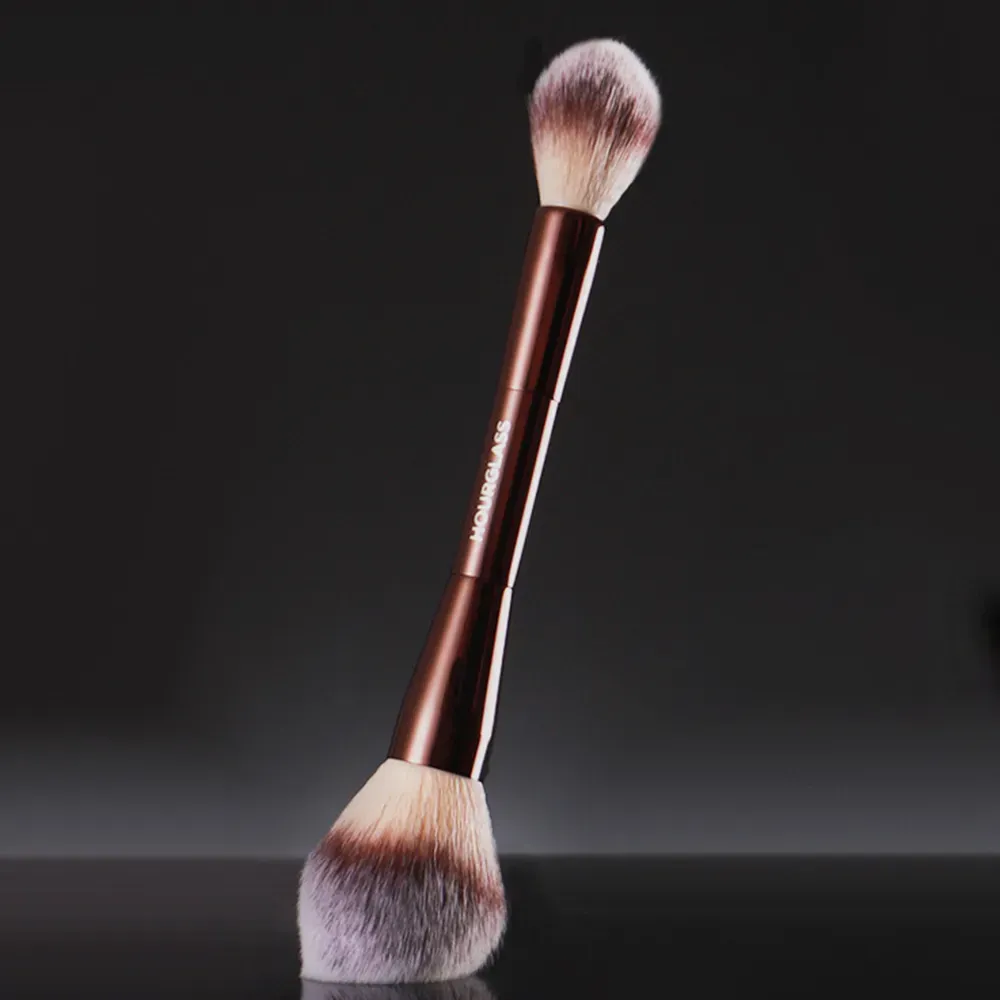 party gift Fashion accessories makeup brush porable retractrable mushroom power brush cosmetic tool Veil Powder Brush Double-ended Powder Highlighter Setting