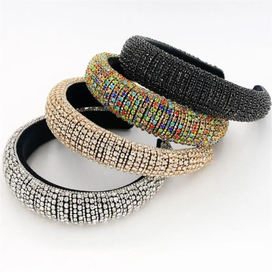 Neue Barock-Vollkristall-Stirnbänder, Haarbänder für Frauen, Bräute, glänzend gepolstert, Diamant-Stirnband, Haarband, Mode, Party, Schmuck, Acces240l