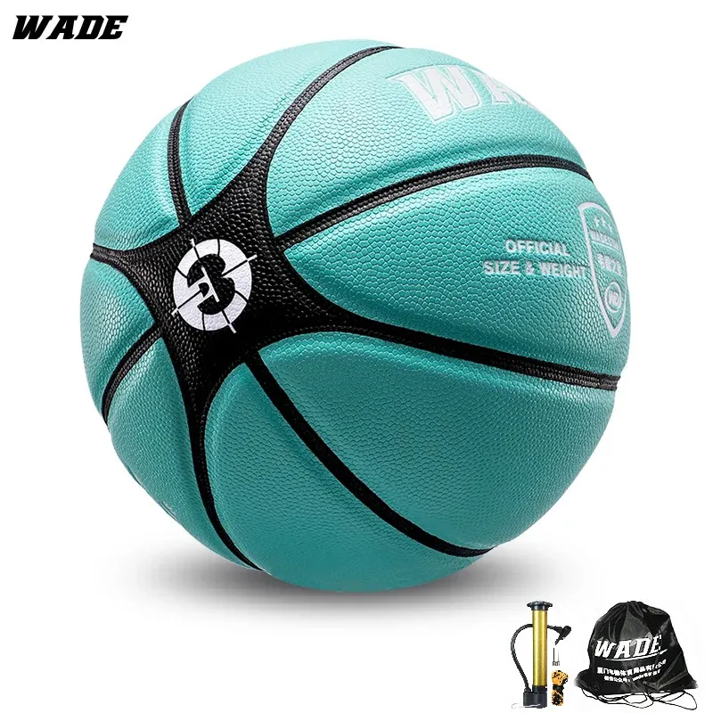 Balls Wade Numéro 3 Taille 7 # Boule de basket en cuir PU original pour adulte / Kids Ball Indoor avec outils gratuits Gift 231213