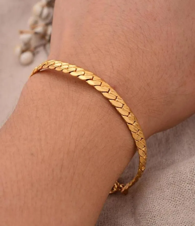 Bracelets de charme Dubai Gold Color BanglesBracelets pour femmes homme Bracelet islamique musulman arabe moyen-orient bijoux cadeaux africains7872337