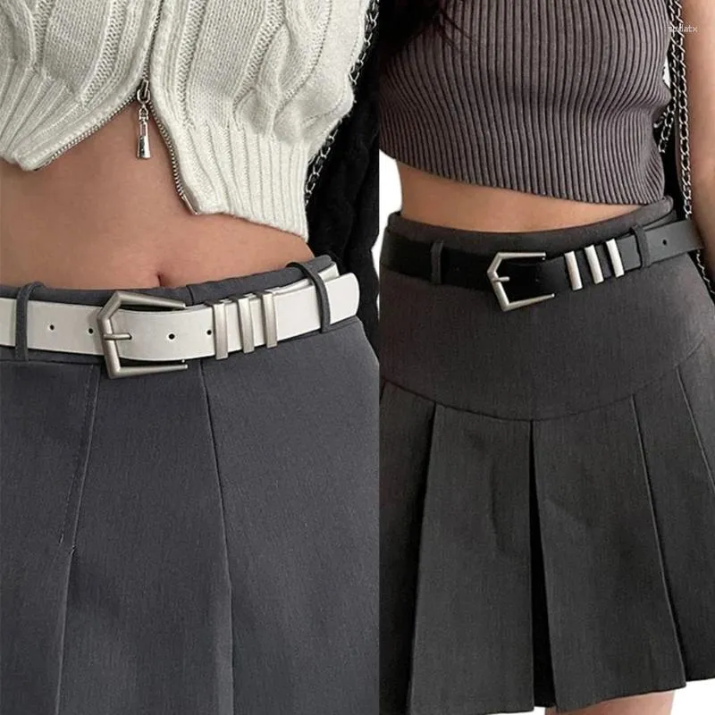 Cinture Cintura con fibbia ad ardiglione Estetica Ampia PU Stile punk Accessori casual da donna