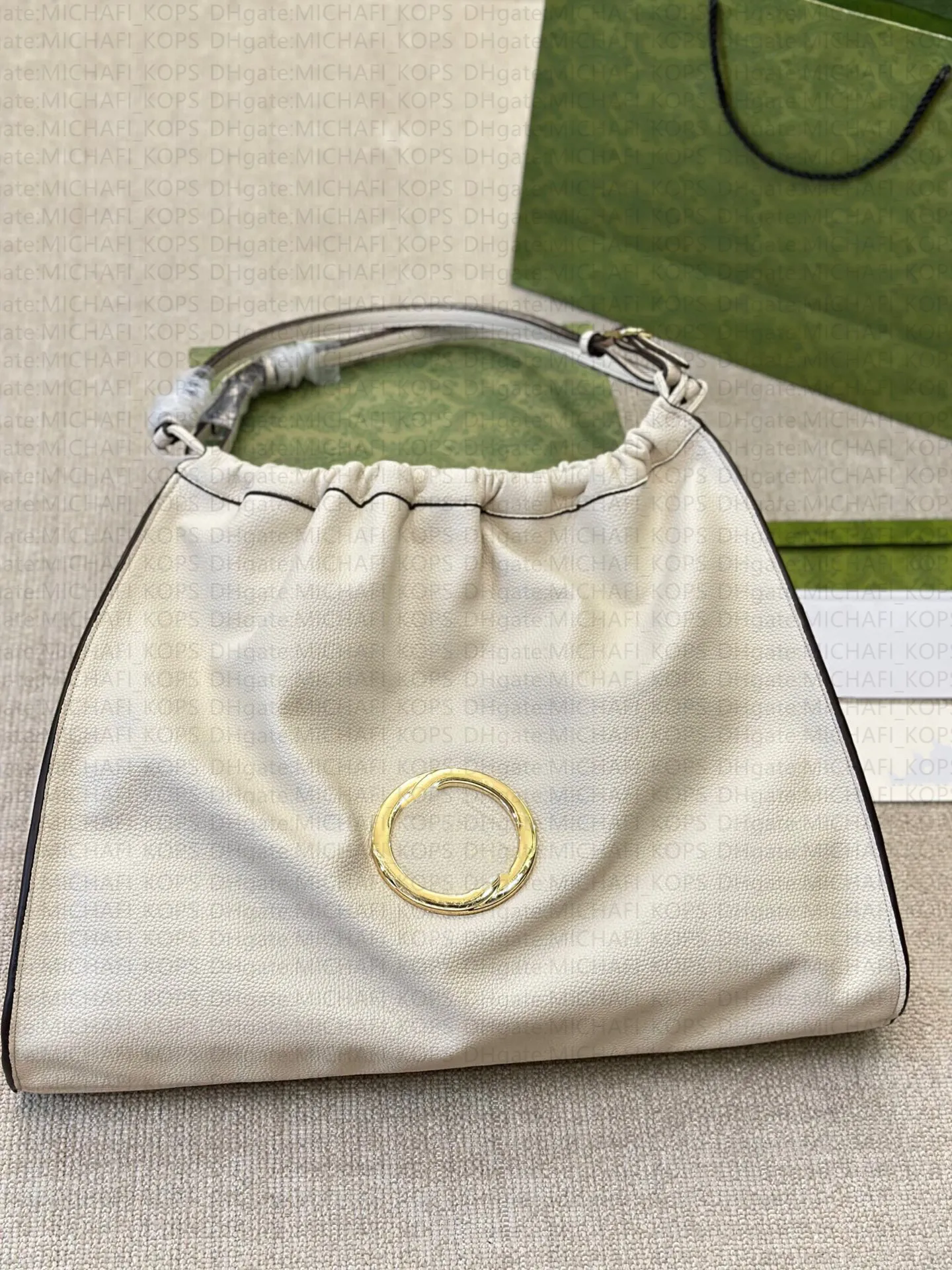 7A Fashion Mirror Quality Blondie Tote Women Shoulder Bag Soft Genuine Leather Round Metal G Letter Large Capacity Designer Bag
