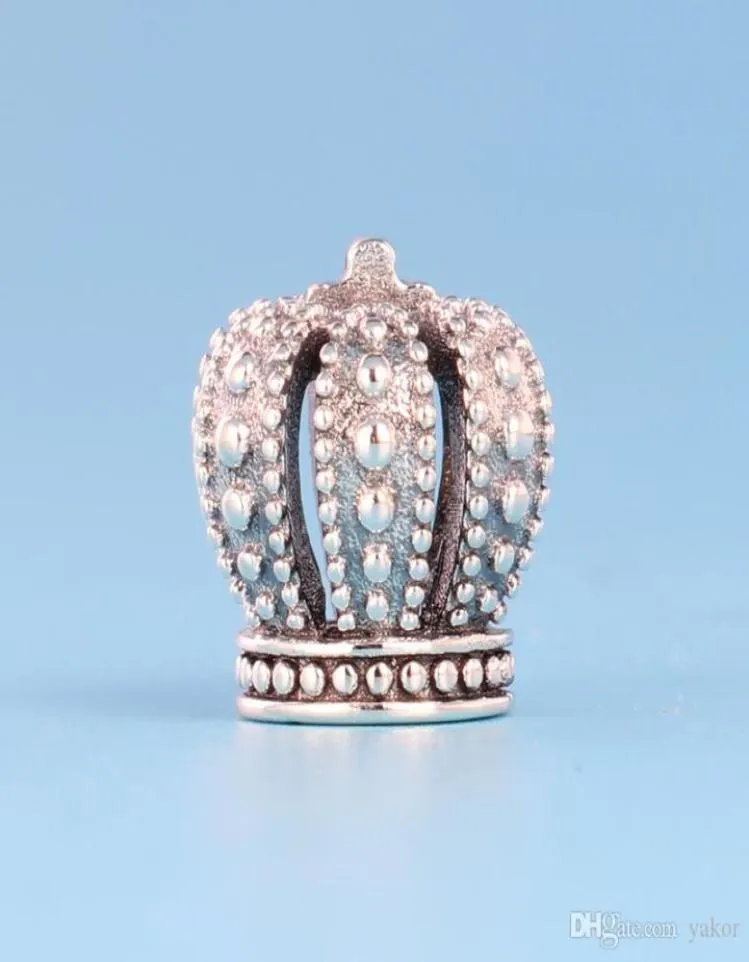 Yeni Klasik 925 Sterling Silver Crown Charm Seti DIY Bilezik için Orijinal Kutu Avrupa Boncukları Takılar Mücevher Accessories7765190