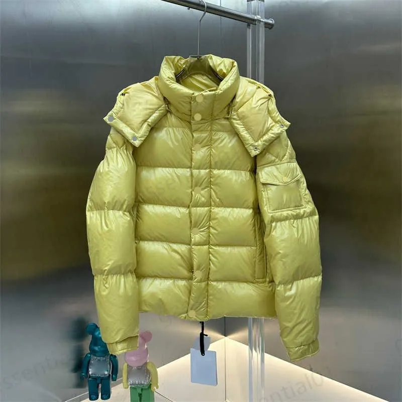 2023 Monc Designer Moda Brilhante Inverno Ao Ar Livre Jaqueta de Algodão Puro Bordado Mens Mulheres Jaquetas Rua