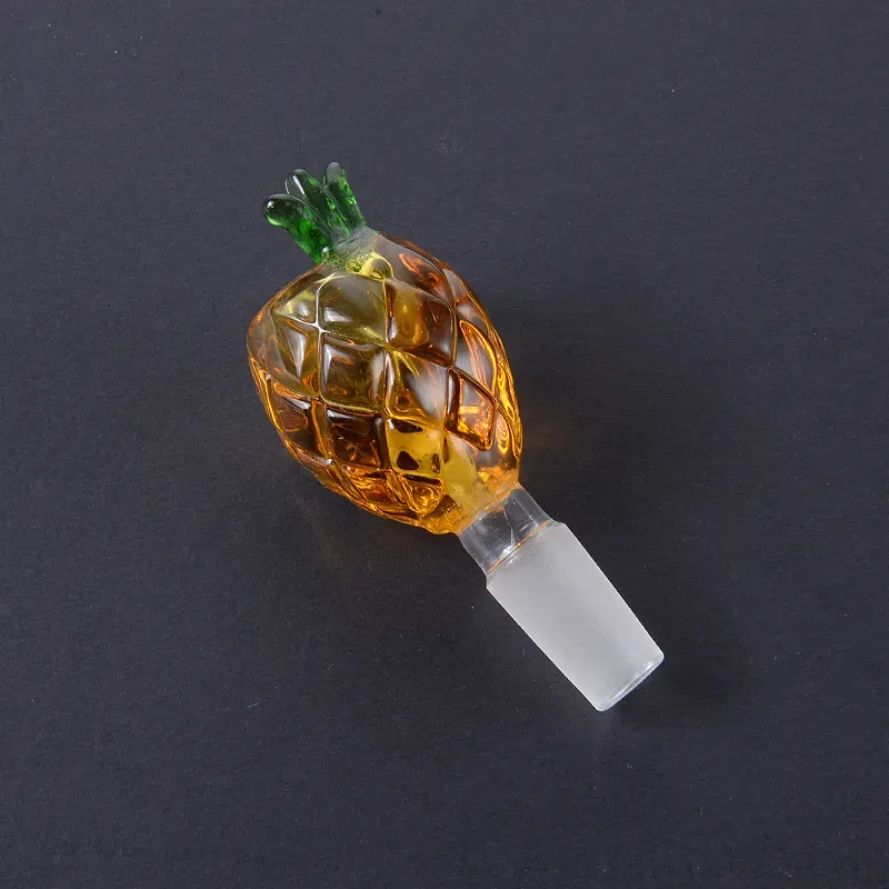 Pineapple Shap Glass Bowl 14mm 18mm Male Smoking Accessories For Dab Rigs Quartz Banget Nail Water Bong Pipes Oil Rig Burner Smoking Pipe Colorful Smoke Tool