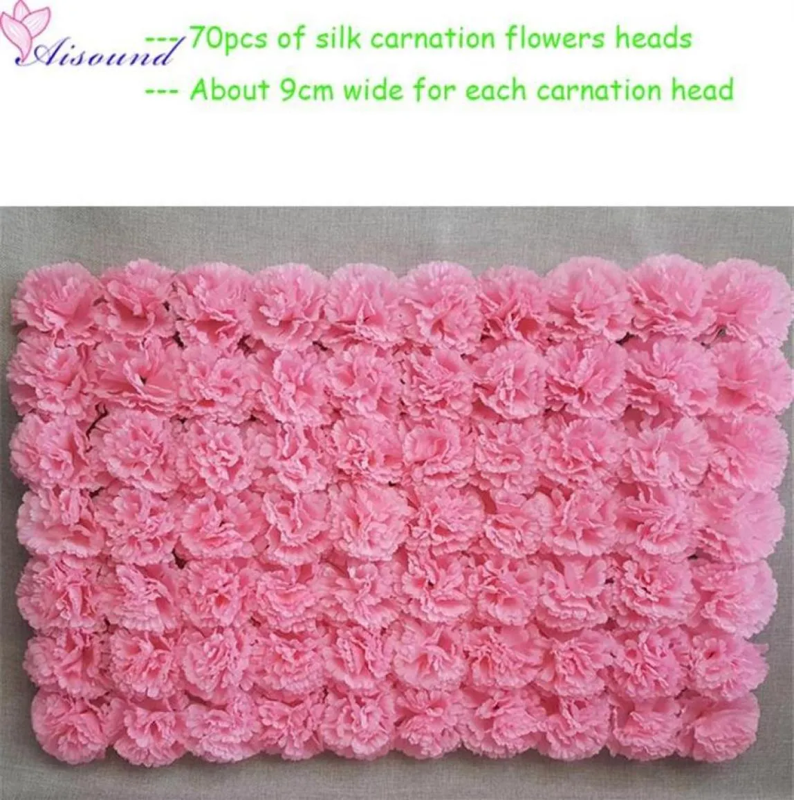 Novo 12 pçs flores de seda artificial parede cravo flores festa de casamento local decoração decorativa para eventos florie333j1155654