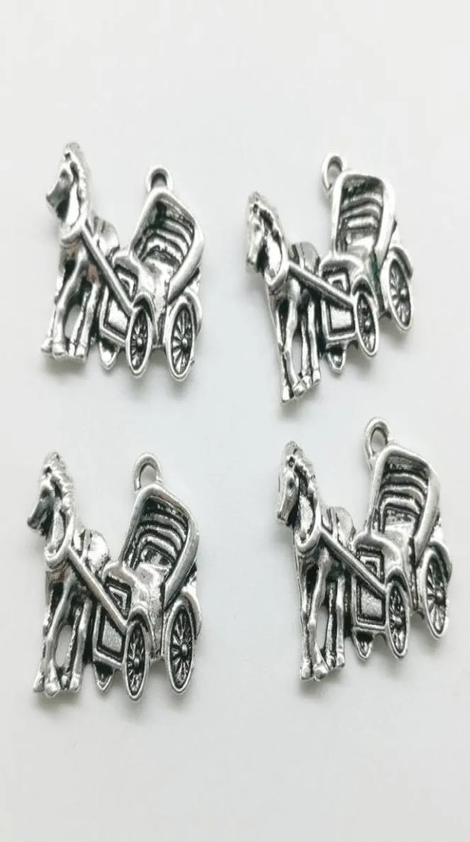 50pcsLot chariot breloques en alliage pendentif rétro bijoux bricolage porte-clés pendentifs en argent ancien pour Bracelet boucles d'oreilles collier 1922mm2772954