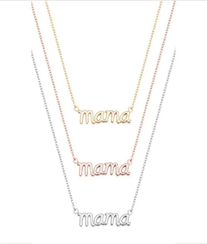 Liten mamma mamma mamma bokstäver halsband stämplade ord initial kärlek alfabet mamma halsband för tacksägelse mor039s dag gåvor2623846