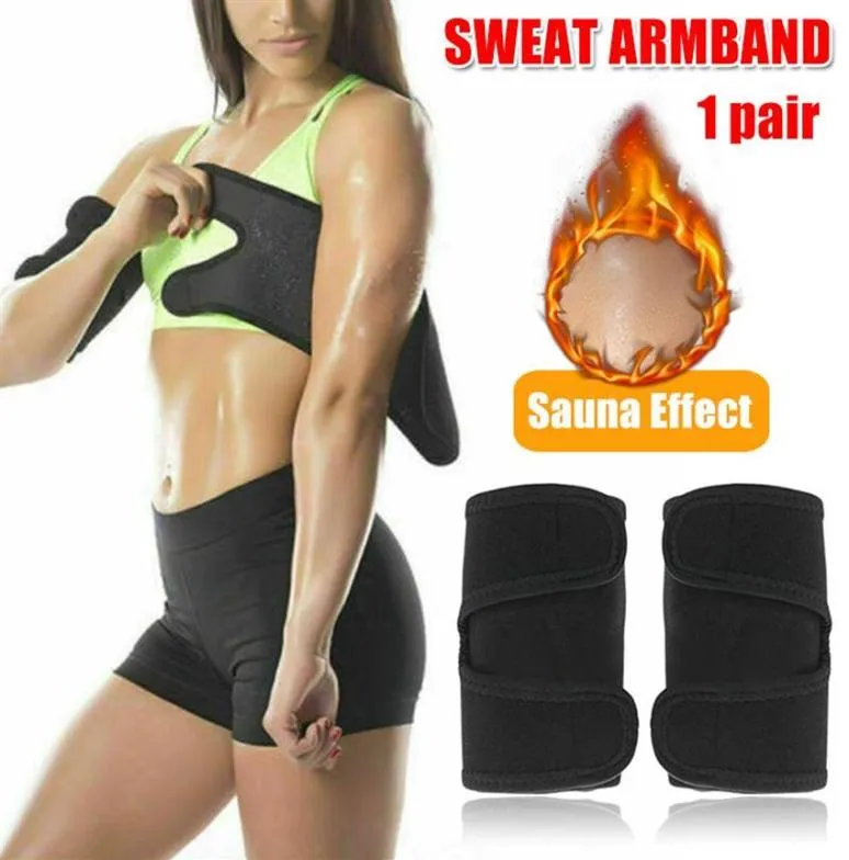 1 Pair Arm Trimmer Sweat Sauna Belt Shaper Fat Burners Body Slimmer Cincher Trainer Sports Arm Warmers Drop 245L3817412