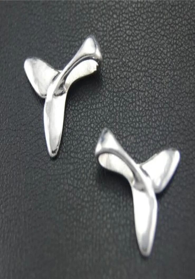 500 pcslot Antique argent alliage baleine queue poisson charmes pendentifs pour bijoux à bricoler soi-même faisant des résultats 16x17mm5600309