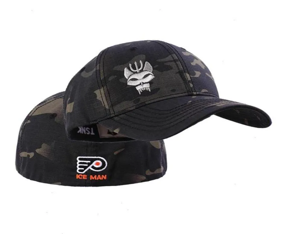 ファッションコットン野球帽子男性女性軍人戦術的なスナップバック伸縮可能な帽子釣りgorras4901551