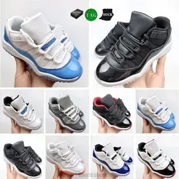 Designer Kids Shoes 11 Basketball 11s Baby Shoe Designer Black Cat Sneakers Toddler Boys Children Red Cement Military Trainers Kid Youth Infants Girls