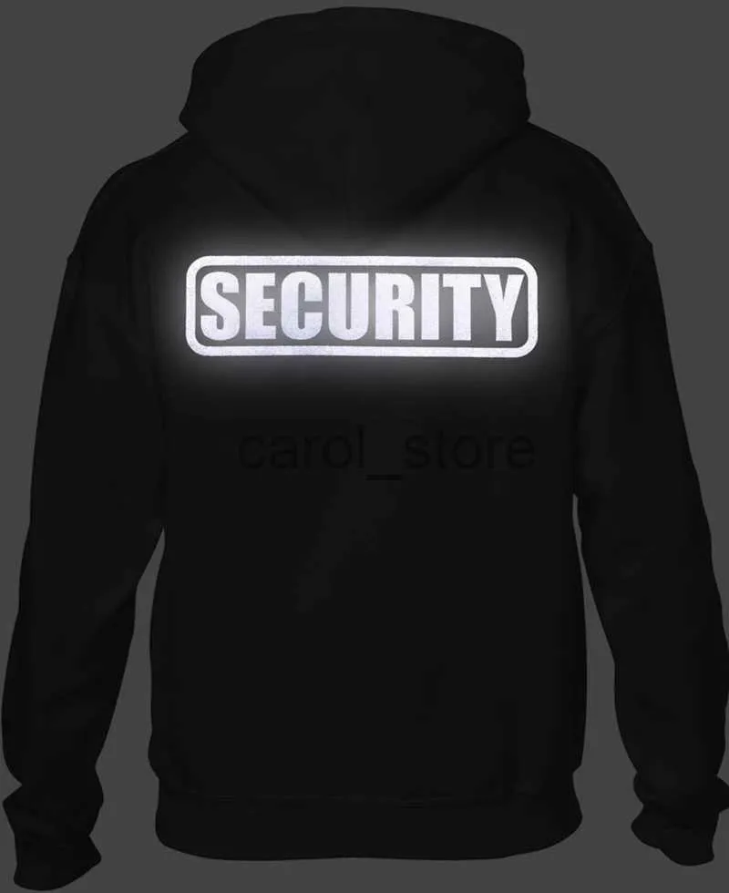 Men's Hoodies Sweatshirts Men's Hoodies Reflective Hoodies Sweatshirts With Security Unisex Hoodies Jacket Thick Fleece Fashion Tops J231213