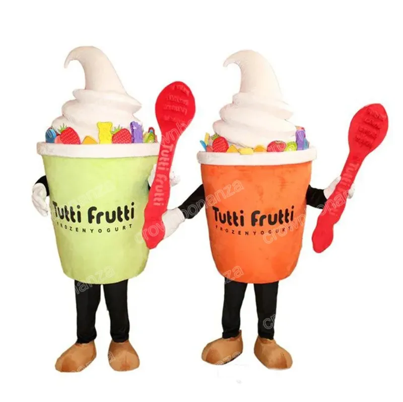 New Ice Cream Mascot Costumes Halloween Cartoon Character Outfit Suit Xmas Outdoor Party Festival Dress Promotional Advertising Clothings