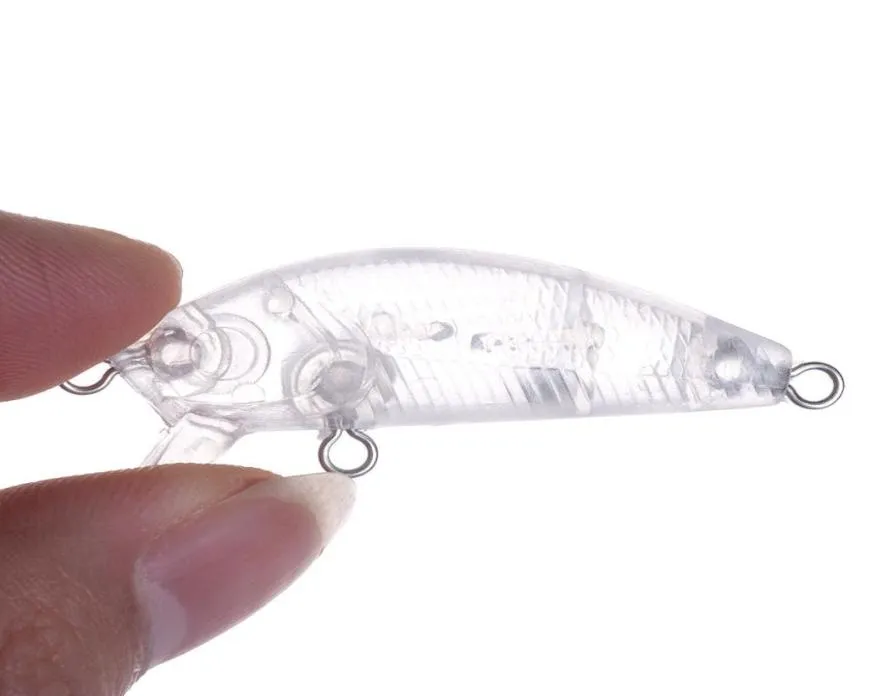 100 pçs iscas duras em branco sem pintura iscas de pesca crankbait wobblers isca de peixe de água doce 5cm 36g1577045