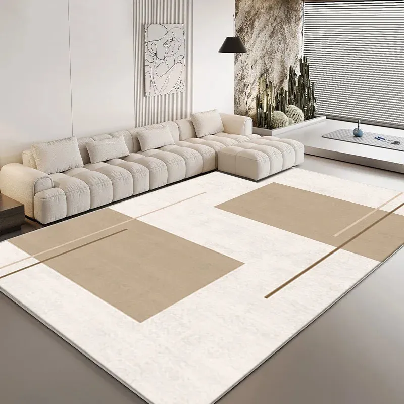 Tapijt Japanse Stijl Luxe Woonkamer Geometrie Bank Salontafel Mat Nachtkastje Slaapkamer Tapijt Decoratie Thuis Verdikking Auto 231213