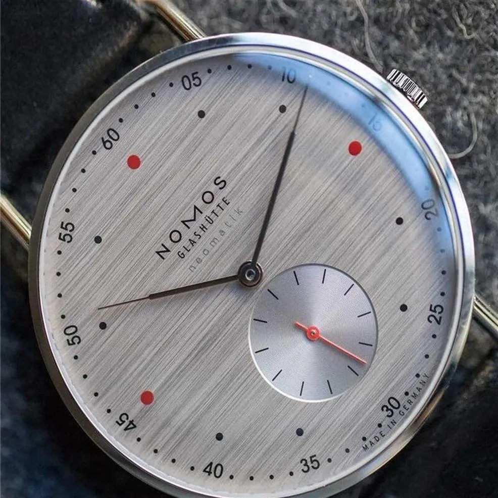 Orologio da uomo al quarzo da uomo d'affari in pelle impermeabile di marca NOMOS, moda casual, orologi eleganti da donna251m