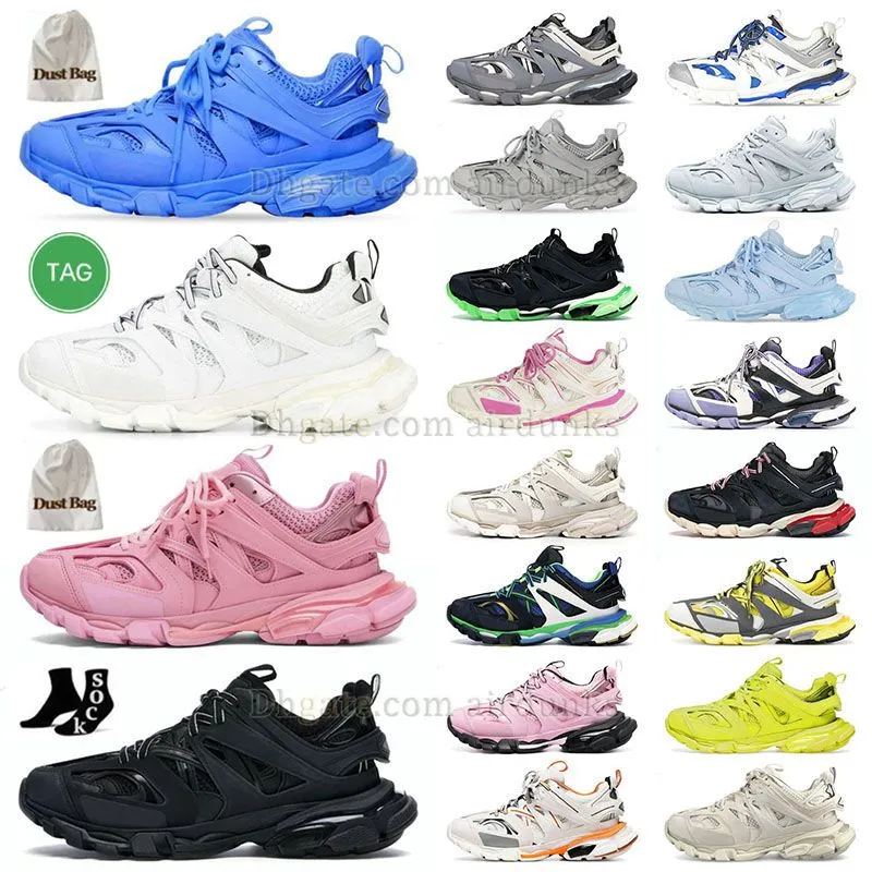 Роскошный бренд Track 3 3.0 Дизайнерская повседневная обувь Мужские женские винтажные кроссовки на платформе Кроссовки для беговых дорожек Tess.s. Кожаные кроссовки Gomma