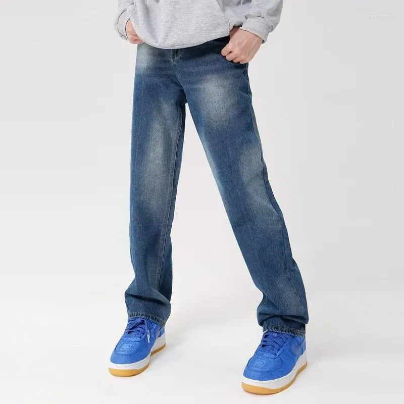 Männer Jeans 2024 Männer Frühling Hohe Taille Trend Mode Urban Einfache Harajuku Temperament Alle-spiel Ins Hosen