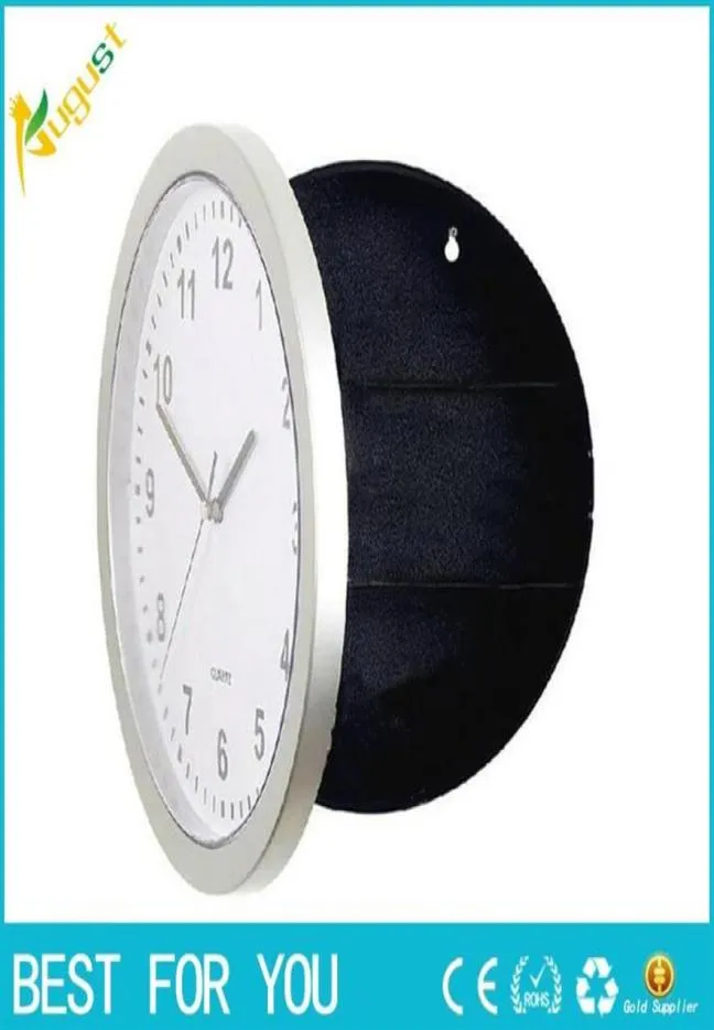 Boîte de rangement Nouveauté Horloge Murale Diversion Coffre-fort Secret Cachette Argent Cash Bijoux Serrure de Sécurité boîte à pilules boîte de rangement26211743719