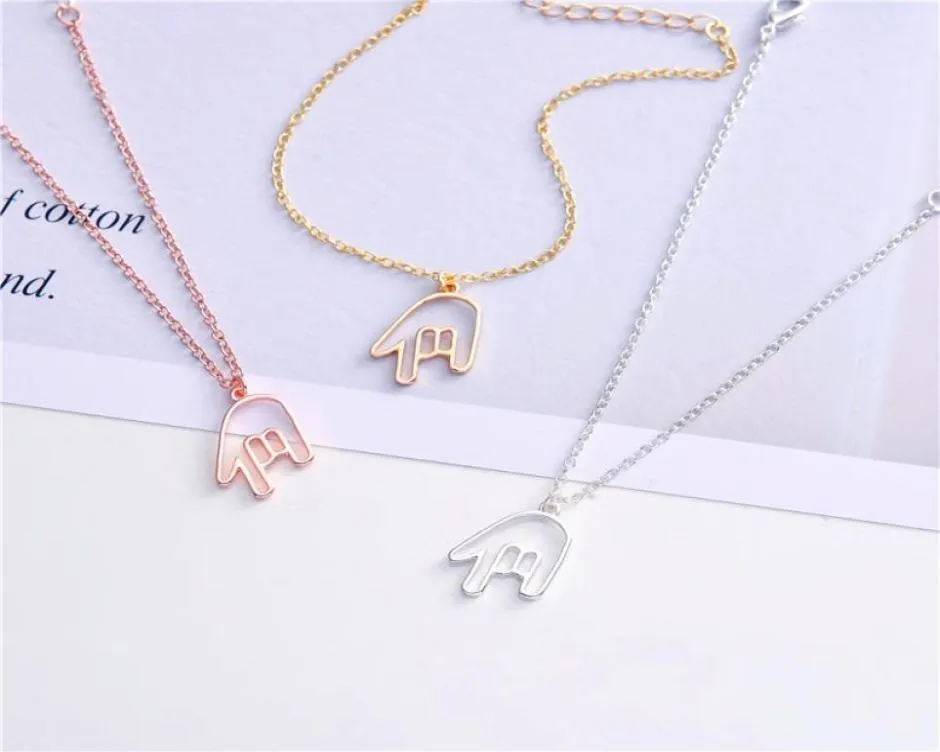 30PCSアウトラインスモールロックロールハンドジェスチャーブレスレットシンプルASL I Love You Love You Love Palm Europe America Charm Chain Jew1731101