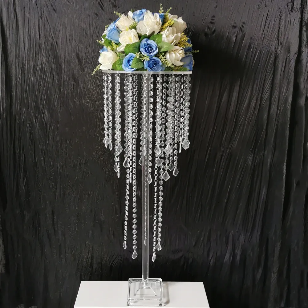 Akrylowy stojak na kwiaty 85 cm/ 33,5 "wysoki kryształowy droga prowadzą