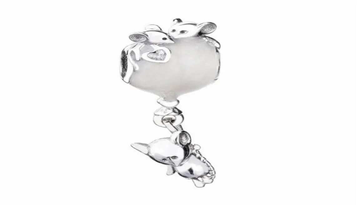 Muis ballon bedels S925 zilver past voor originele stijl armband 797240EN23 H81098501