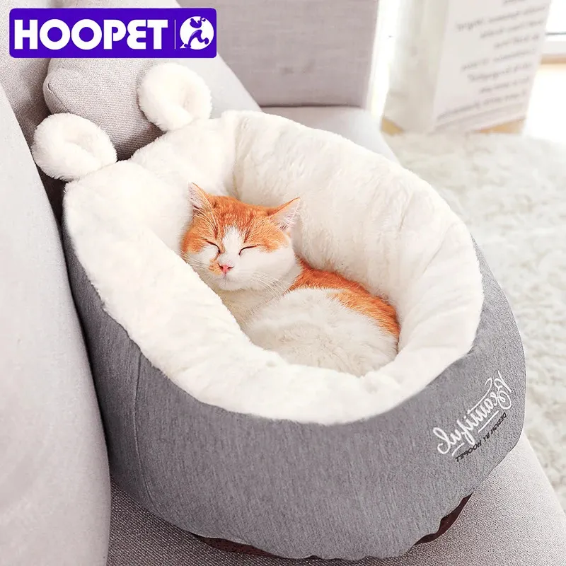 kennels pens HOOPET Pet Cat Dog Bed Warming Dog House Soft Material Sleeping Bag Pet Cushion Puppy Kennel 231212
