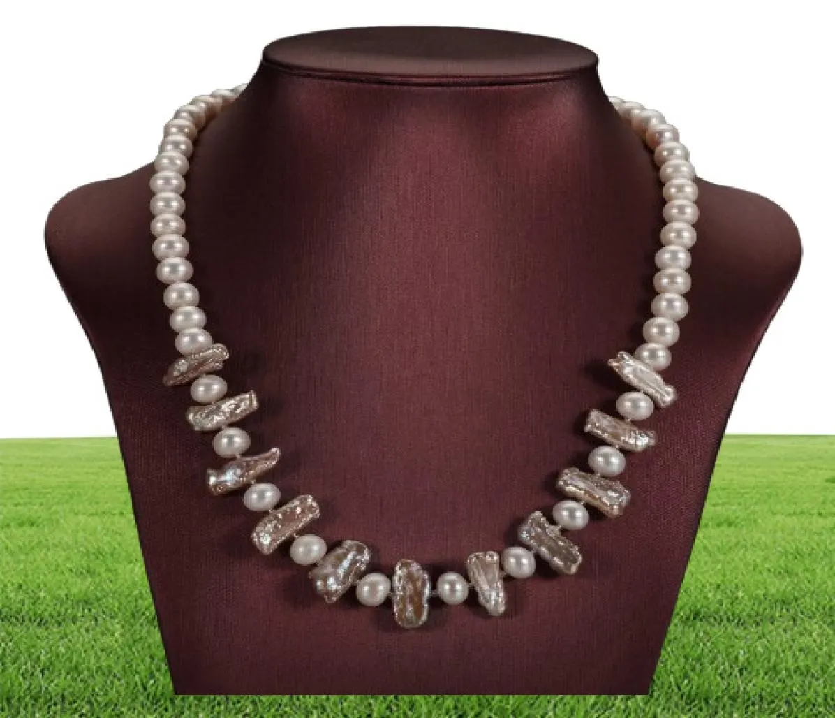 New Feige New Design Pearl Necklace Genuine Natural 89mm 멀티 컬러 진주 초커 목걸이 19 인치 여성 패션 스타일 펄 유대인 7251735