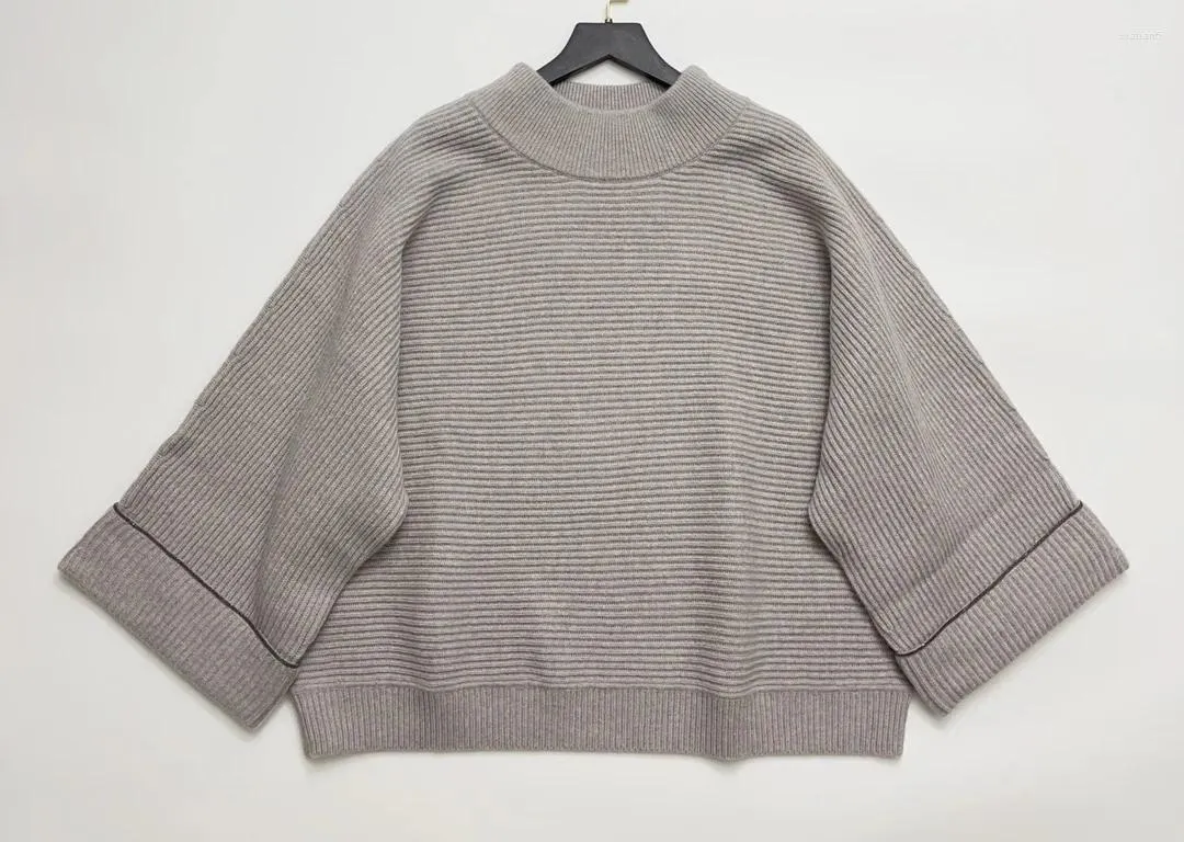 Женские свитера 2023, осень/зима, свободный свитер с большими рукавами 1105