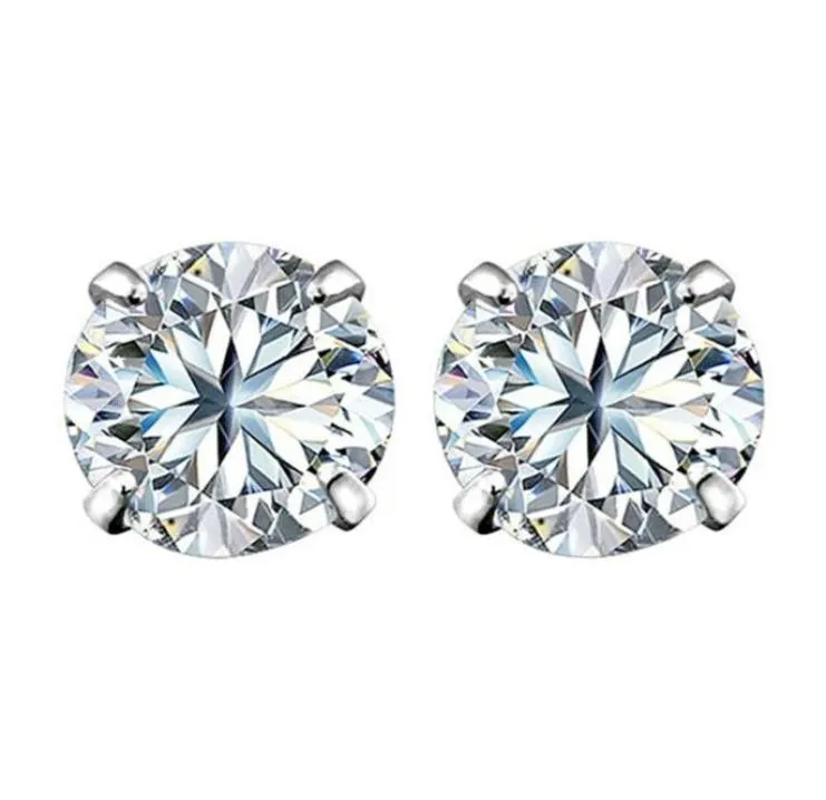 För Fashion Earring Crystal 3mm 4mm 5mm 6mm 7mm Five Zircon Studörhängen smycken 1Pair Kvinnor Män Classic3945027