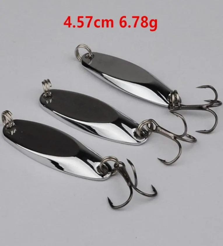 10pcslot argent 457cm 678g VIB VIB BAITS Metal Lures 8 Crochets Crochets Fishhooks Pesca Tackle KL2234644594