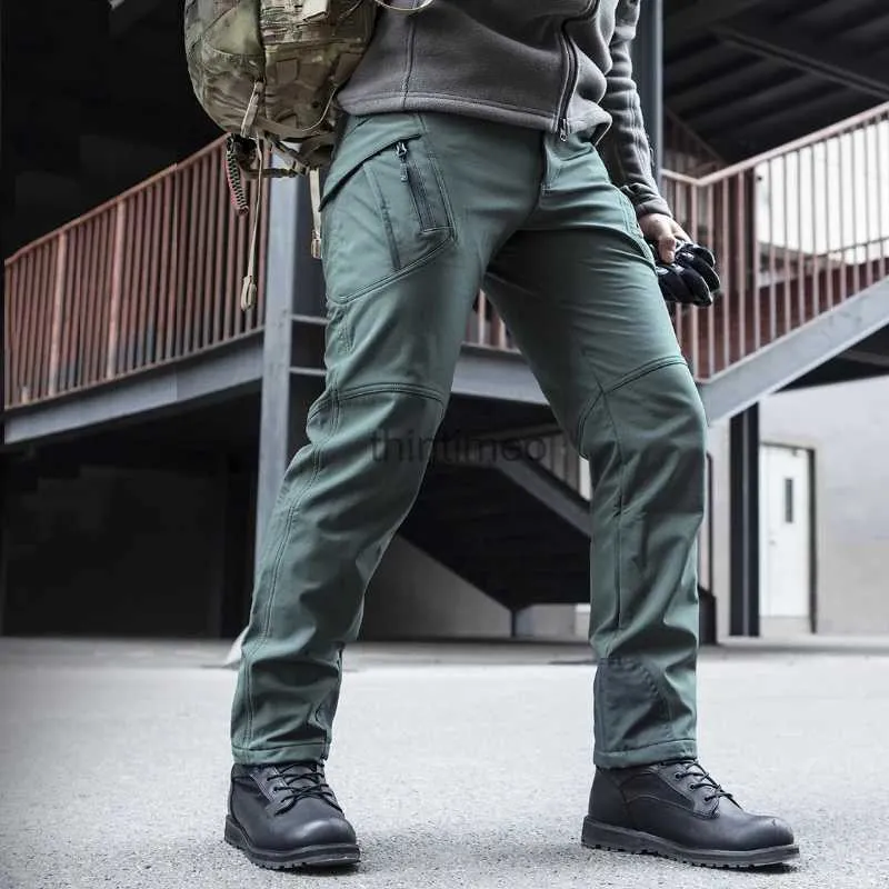 Waterproof thermal top hiking trousers