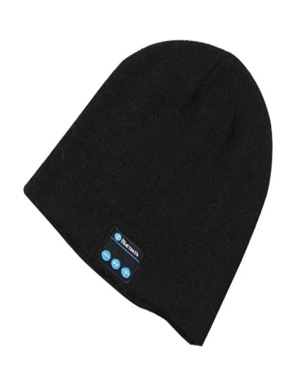 Bluetooth Beanie Gift Stereo Wireless hörlurar Volym Justerbar ridning Fashion Warm Music Cap Stick Outdoor Sports Y211119195215