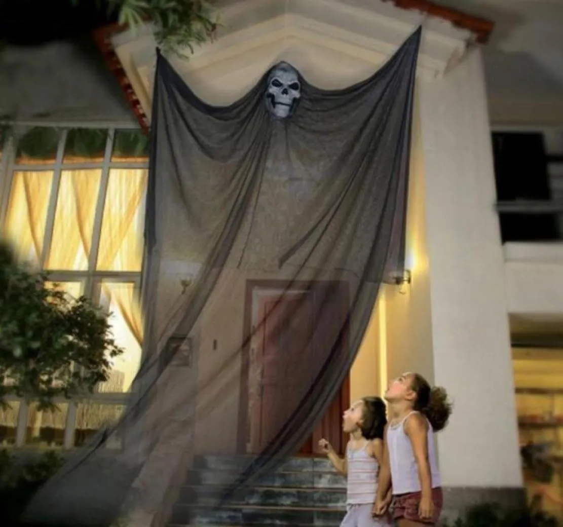 33M Long Halloween Hanging Skeleton Flying Ghost Decorations For Outdoor Indoor Party Bar Scary Props Halloween Decoration Y201003266015