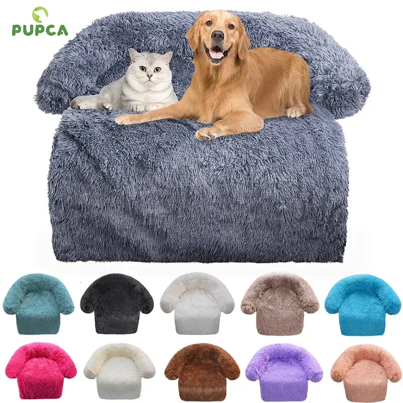 canis canetas cama de cachorro grande redonda confortável pelúcia canil cobertor de pelúcia dupla utilização um canil para animais de estimação sofá suprimentos para animais de estimação lavável macio quente cama de ninho 231212