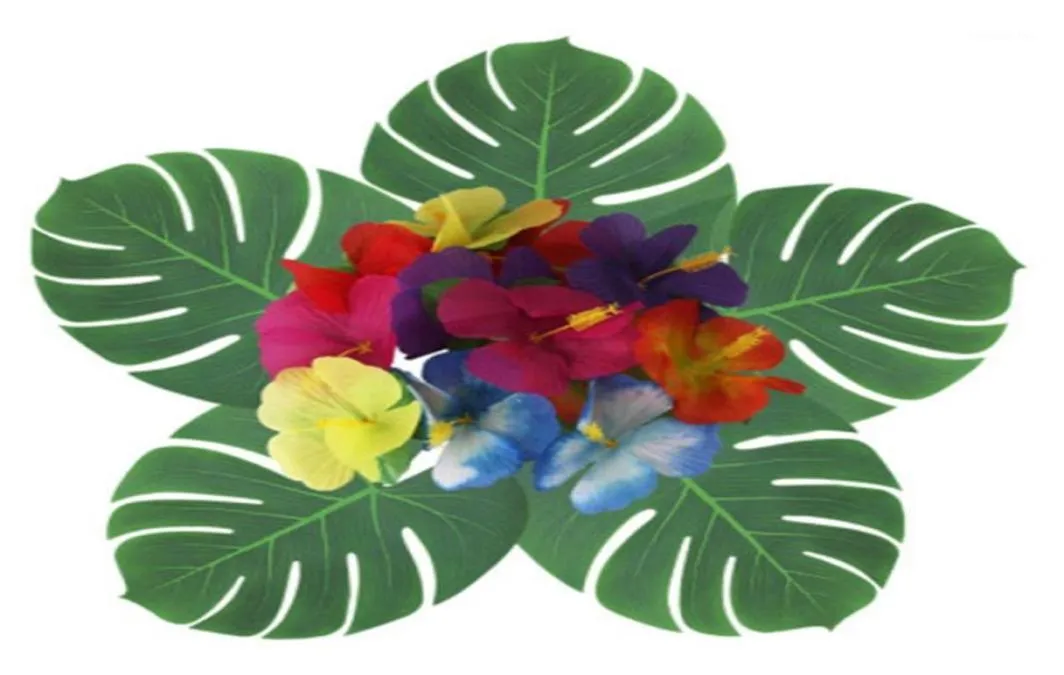 Simulatie Blad Kunstplant Blad Palmboom Hawaii Jungle Strand Thema Feestdecoratie Regenwoud Thema Event11414080