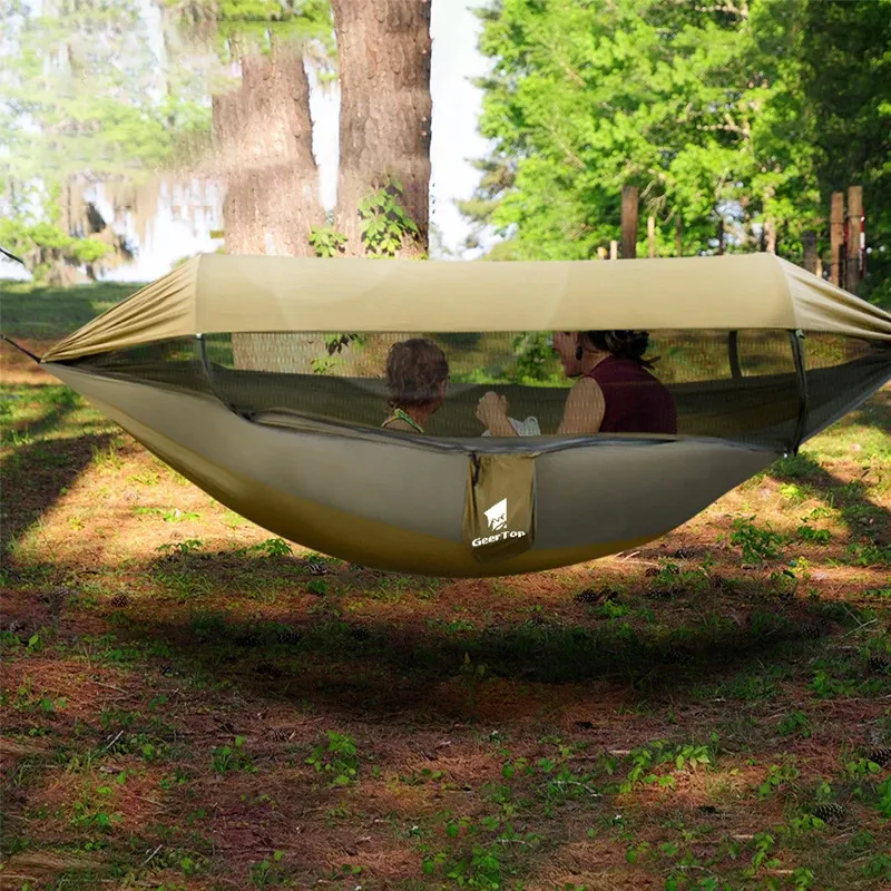 Tente Hamac Suspendue – Ultralégère 40D – Imperméable – Pour Camping, Randonnée