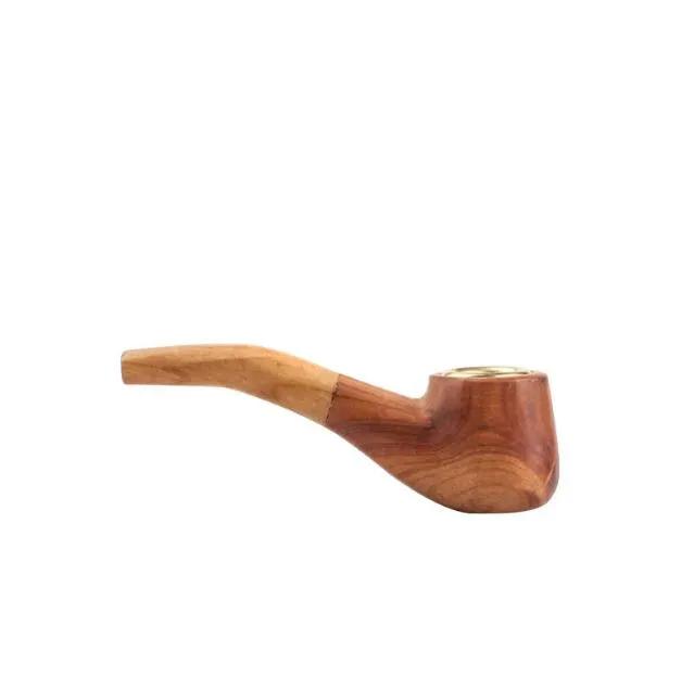 Wooden Wood Smoking Pipes Tobacco Cigarettes Cigar Handmade Pipe 4 Sizes Smoking Tools