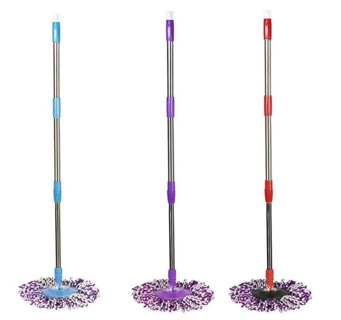 Spin Mop Pole Handle Byte för golvmopp 360 Ingen fotpedalversion Hemgolv Rengöringskrapa för hemmakontor290S4820028