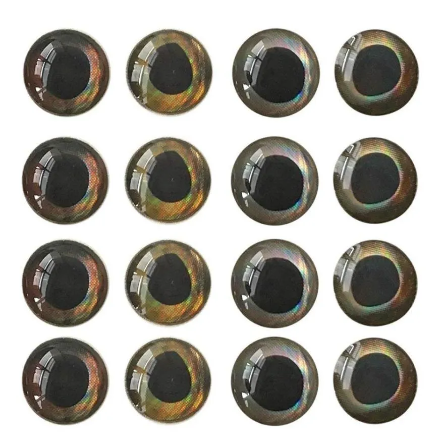 Olhos de pesca acessórios 310mm isca de pesca olhos 4d olhos holográficos diy voar amarrando gabaritos artesanato doll2086357