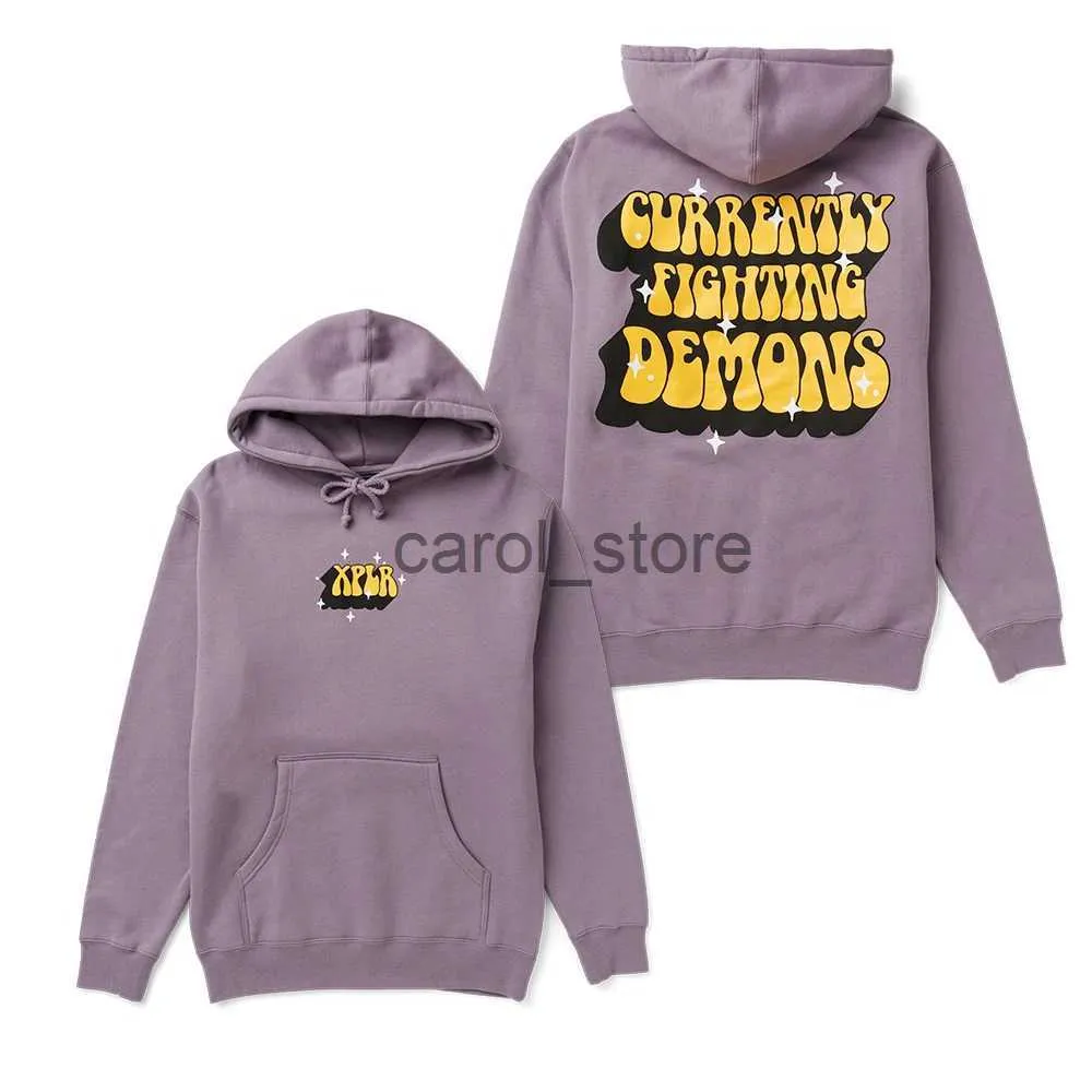 Moletom com capuz masculino Sam e Colby Fighting Demons Hoodie Xplr Merch Imprimir Moda Unissex Engraçado Casual Streetwear J231213