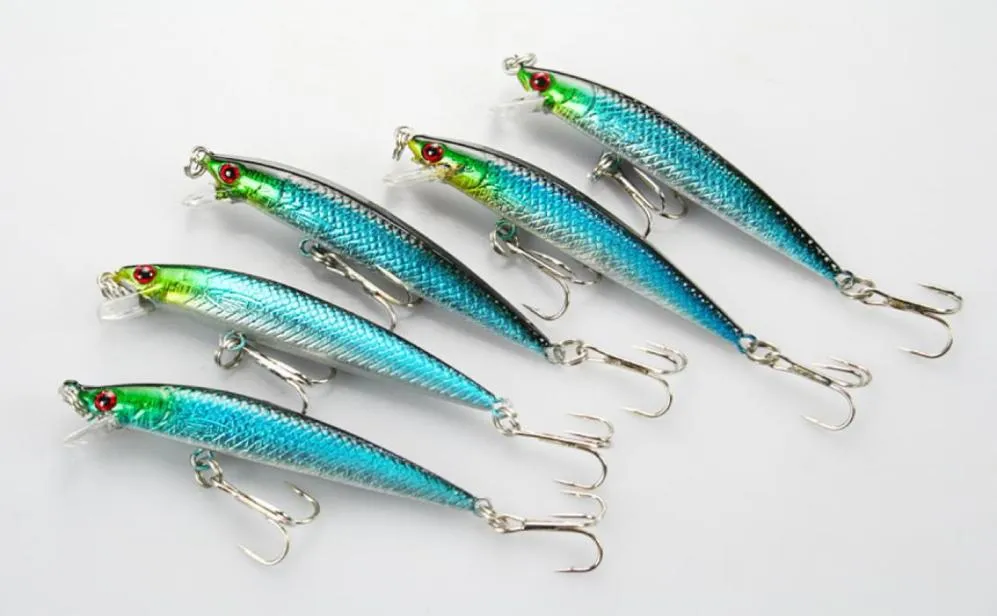 12 Uds cebo para curricán Minnow señuelo de pesca lubina Crankbait Tackle Wobbler 53g75cm Blue4271038