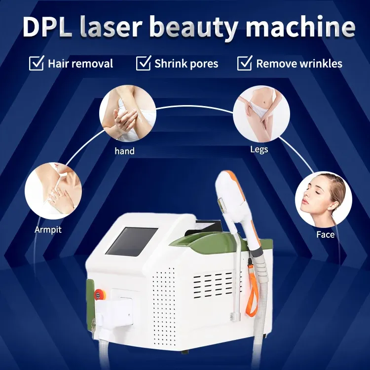 Technologie améliorée DPL IPT épilation permanente équipement de rajeunissement de la peau bureau 490nm/530nm/640nm/585nm Instrument lumineux DPL