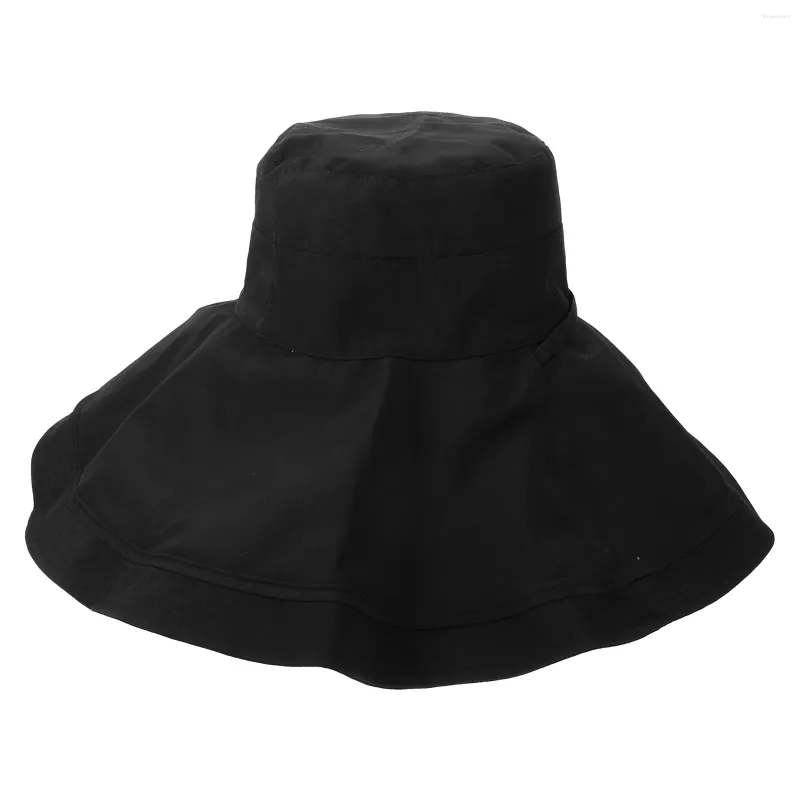 Baskenmütze, Sonnenblende, Damenhut, breite Krempe, für faltbare große Hüte, Acryl, UV-Schutz, Damenstrand